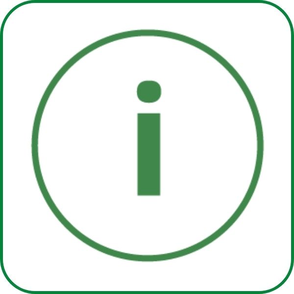 Ikonka symbolizująca informacje (litera i w kółku).