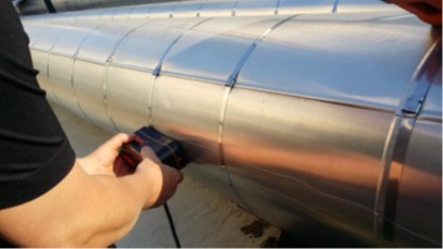 Badanie rurociągu z wykorzystaniem techniki impulsowych prądów wirowych (PEC)