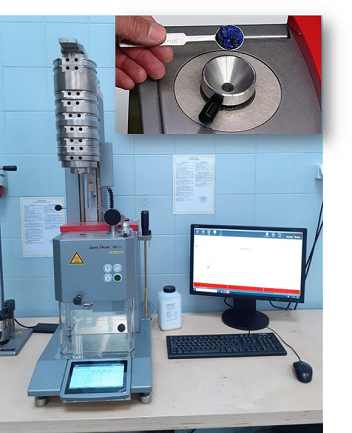 Plastometr do pomiaru MFR/MVR Mflow firmy Zwick/Roell