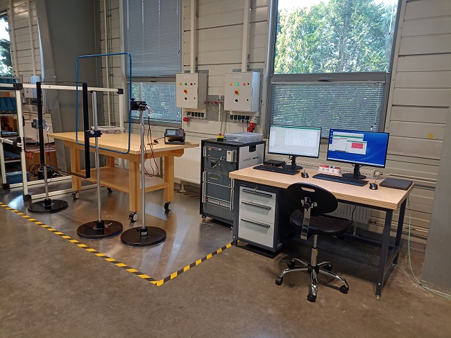 Widok stanowiska, na którym realizowane są wybrane metody pomiarowe