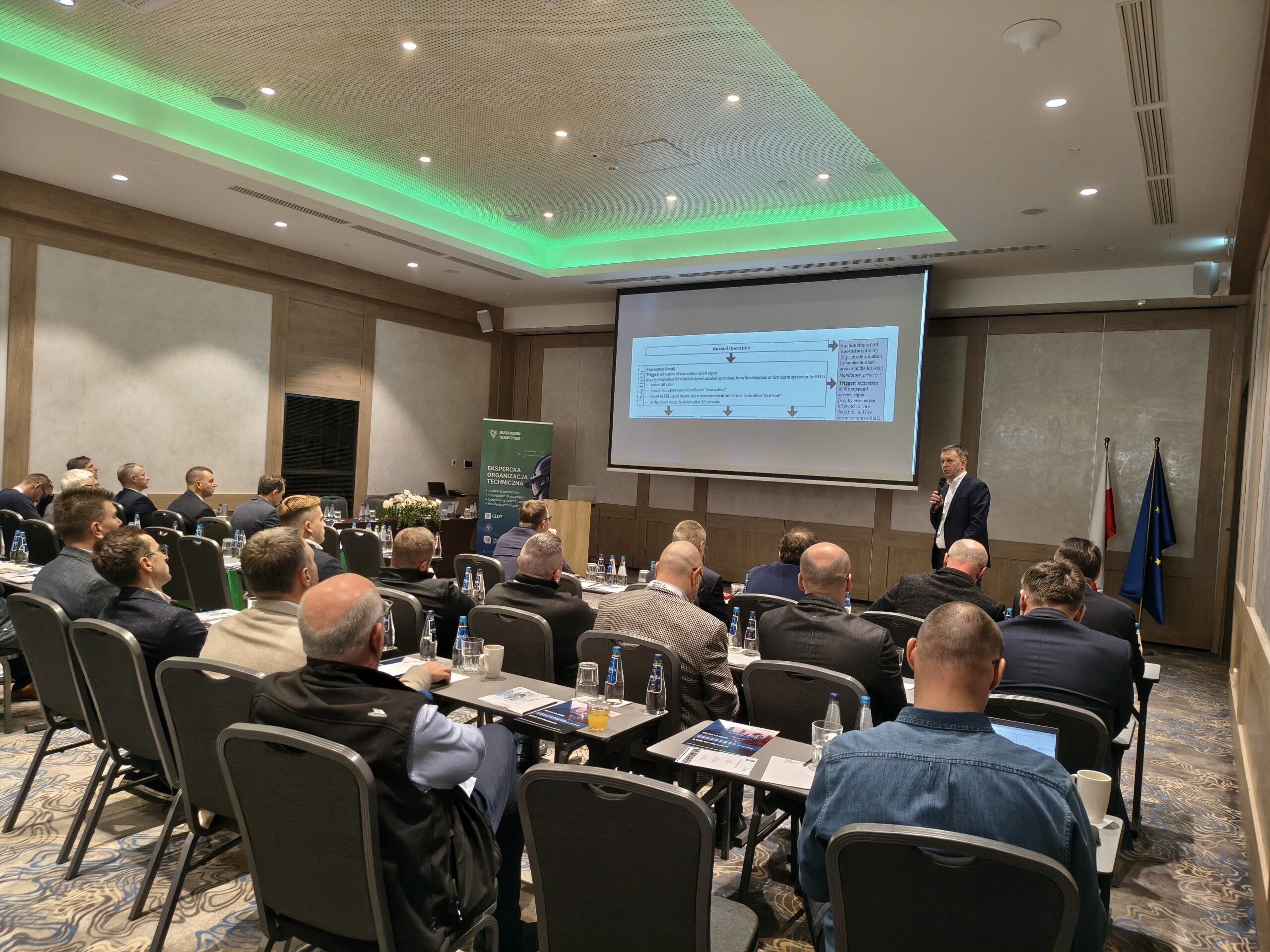 wykładowca na konferencji